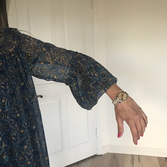 Dress blue floral - Picture 4 of 4